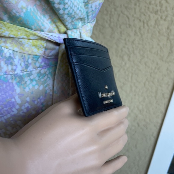 Kate Spade Madison Saffiano Leather Small Slim Card Holder
COLOR: Black 
NWT - Picture 7 of 16